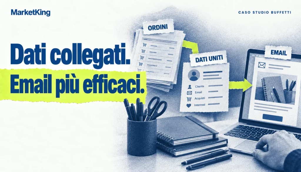 Caso Buffetti: integrazione dei dati degli ordini e comunicazioni email pertinenti.