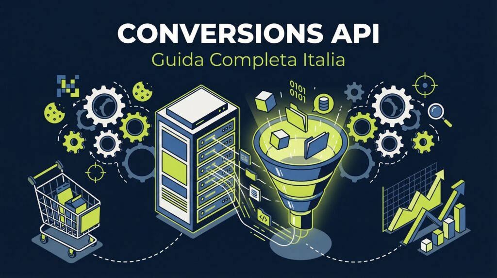 Conversions API guida italiano con server dati, funnel conversioni e metriche ecommerce