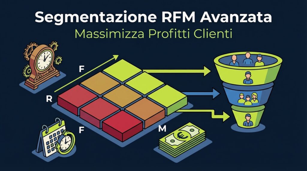 Matrice RFM per klaviyo segmentazione rfm con funnel clienti e metriche ecommerce