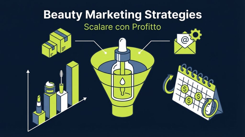 Strategie di marketing ecommerce beauty e cosmesi con funnel vendite e automazioni