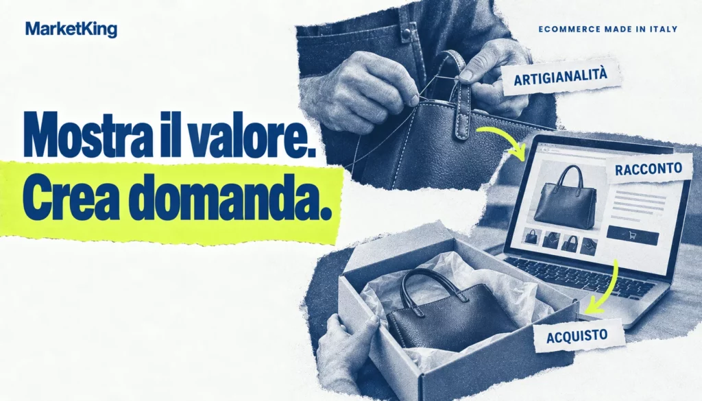 Dal lavoro artigianale al racconto del prodotto online e all'acquisto di un prodotto Made in Italy.