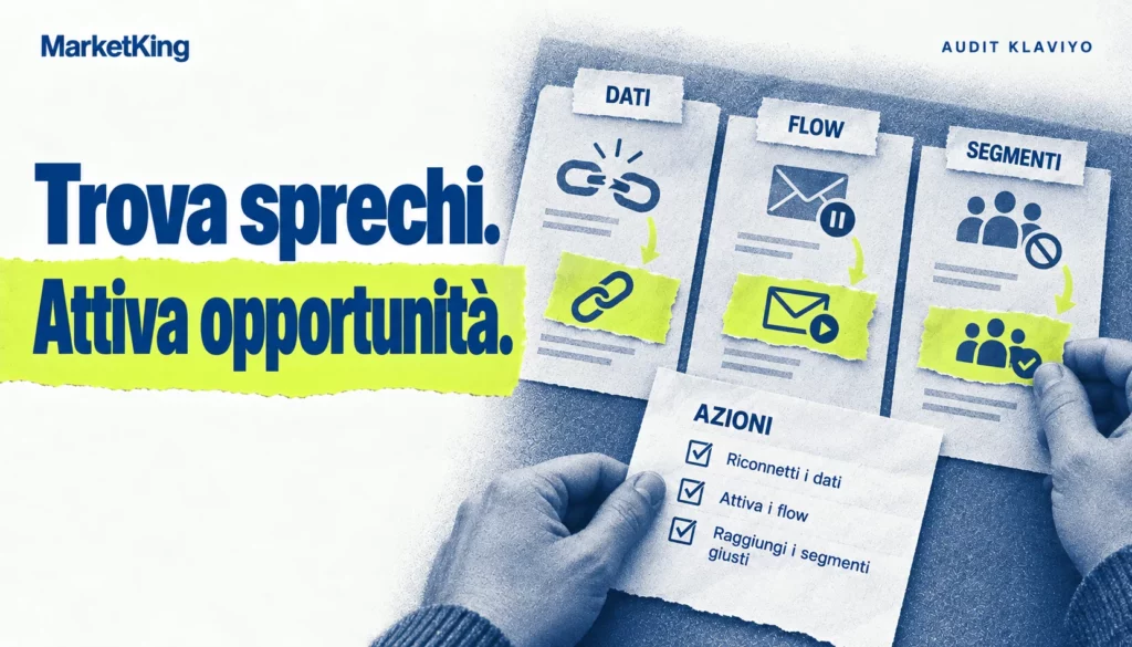 Audit Klaviyo: verifica di dati, flow e segmenti per individuare problemi operativi.